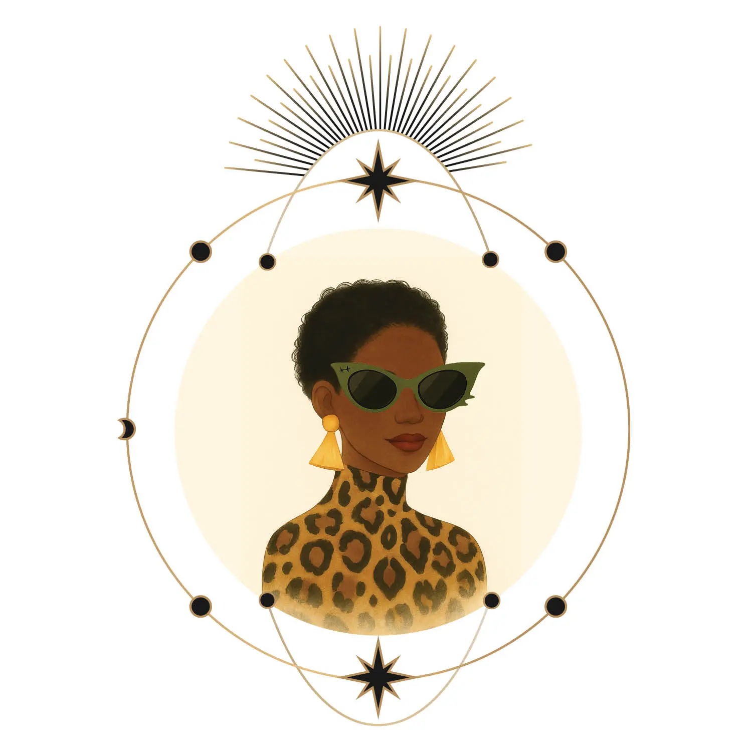 Aries October 2025 horoscope zodiac illustration