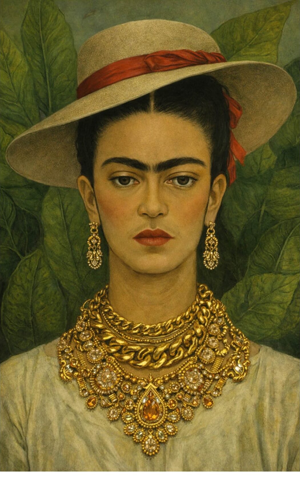 PiscesFrida Kahlo _Self-Portrait with Thorn Necklace Hummingbird