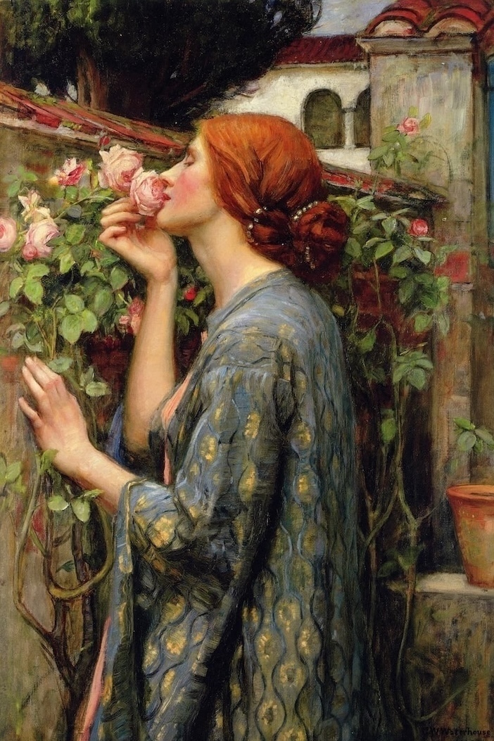 John William Waterhouse painting The Soul of the Rose 1903