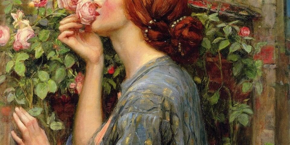 John William Waterhouse painting The Soul of the Rose 1903