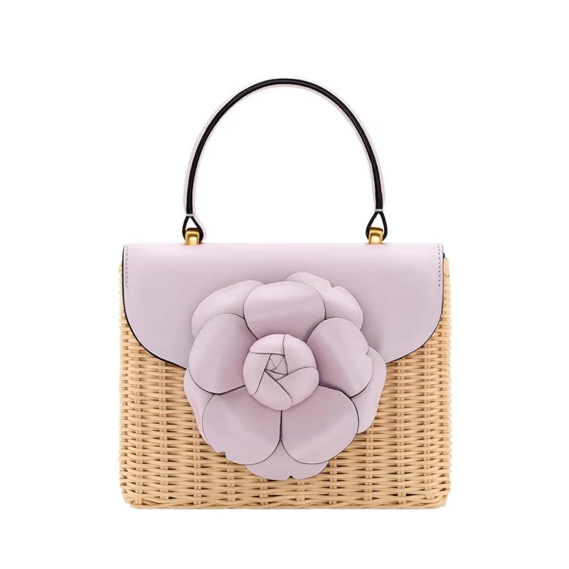 Oscar de la Renta Wicker Mini Tro bag luxury Mother’s Day gift woven mini bag