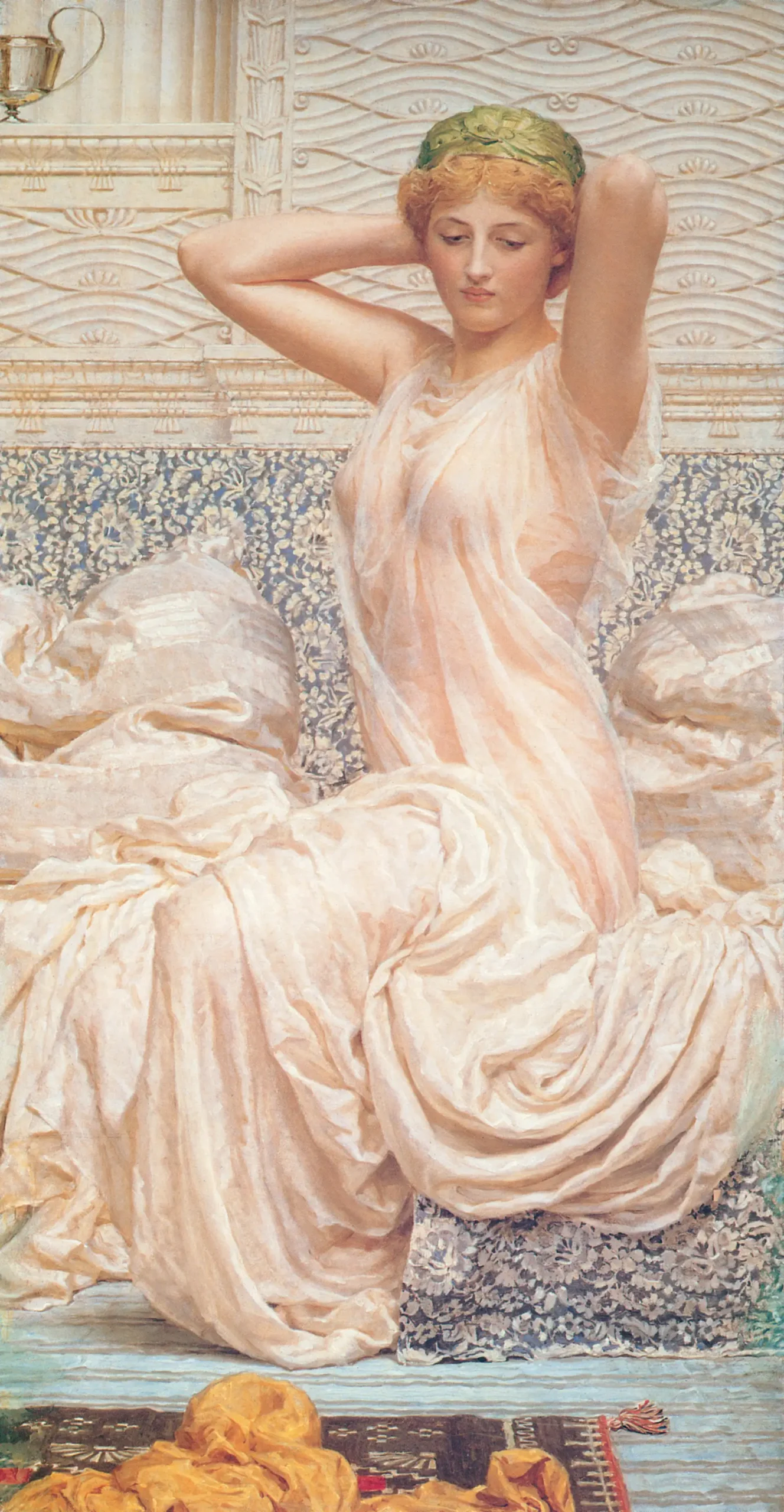 Albert Joseph Moore’s painting Silver for Ebby Magazine’s September 2026 horoscopes.