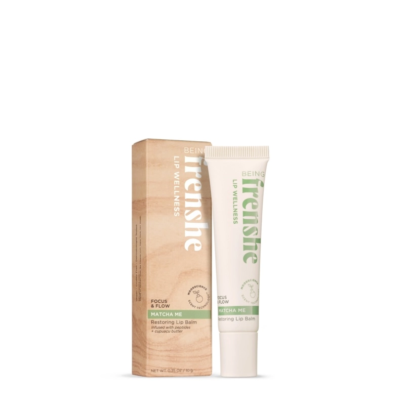 Being Frenshe Matcha Me Restoring Lip Balm with peptides
