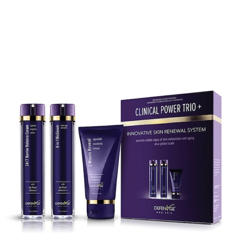 DEFENAGE Clinical Power Trio skincare system