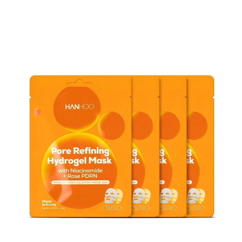 HANHOO Pore Refining Hydrogel Mask with Niacinamide and Rose PDRN