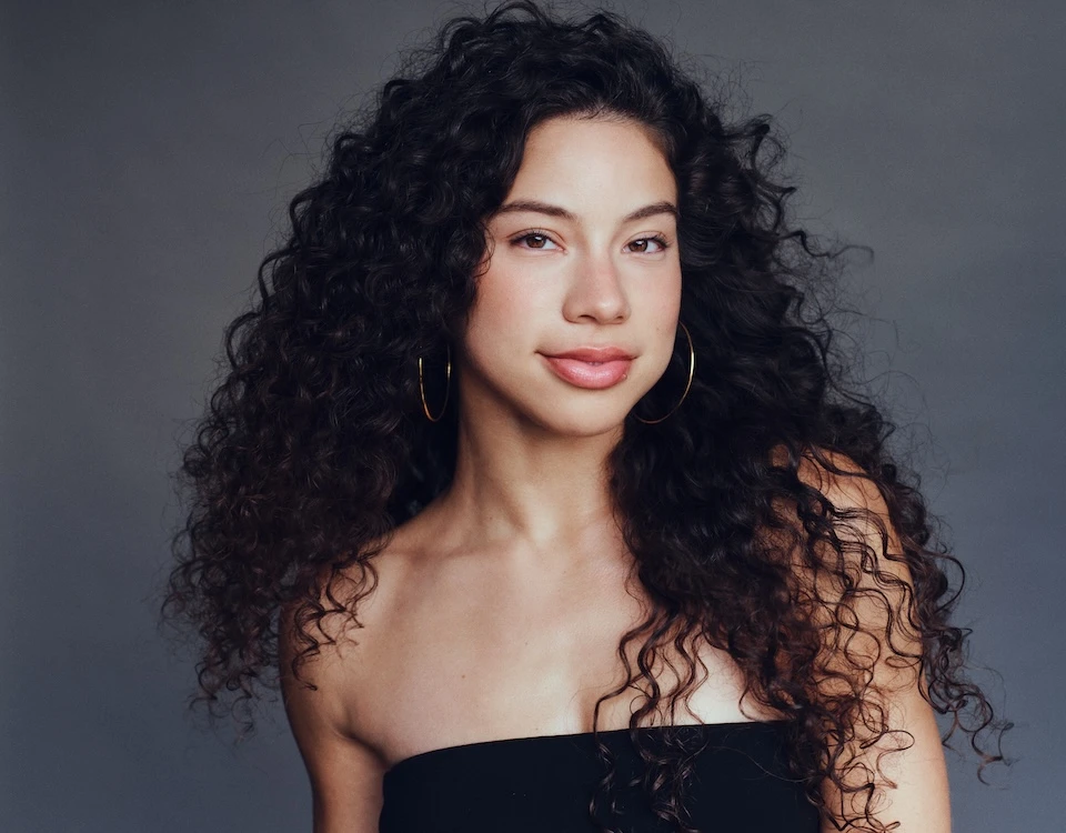 Kiara Romero poses for a portrait featured in her Ebby Magazine interview.
